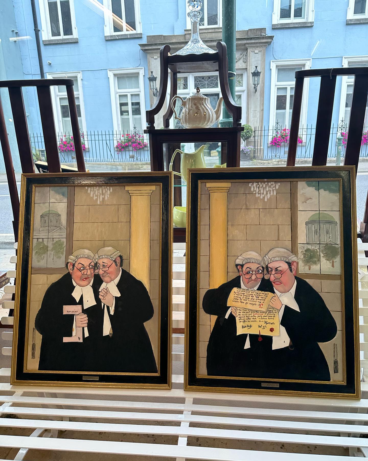Pair of John Schwatschke Paintings