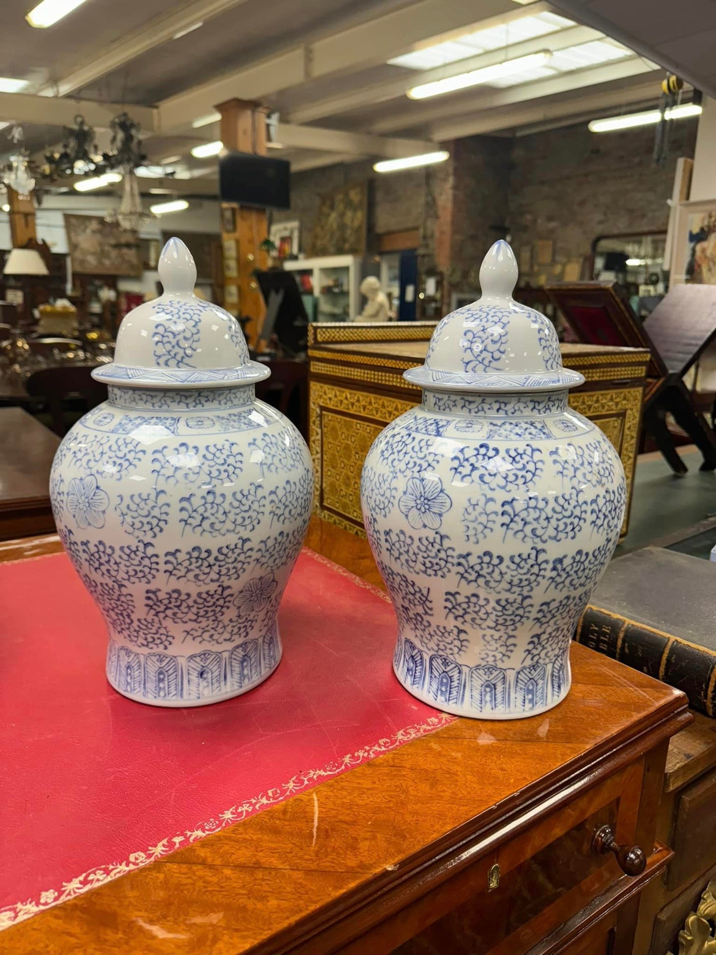 Blue and White Ginger Jars