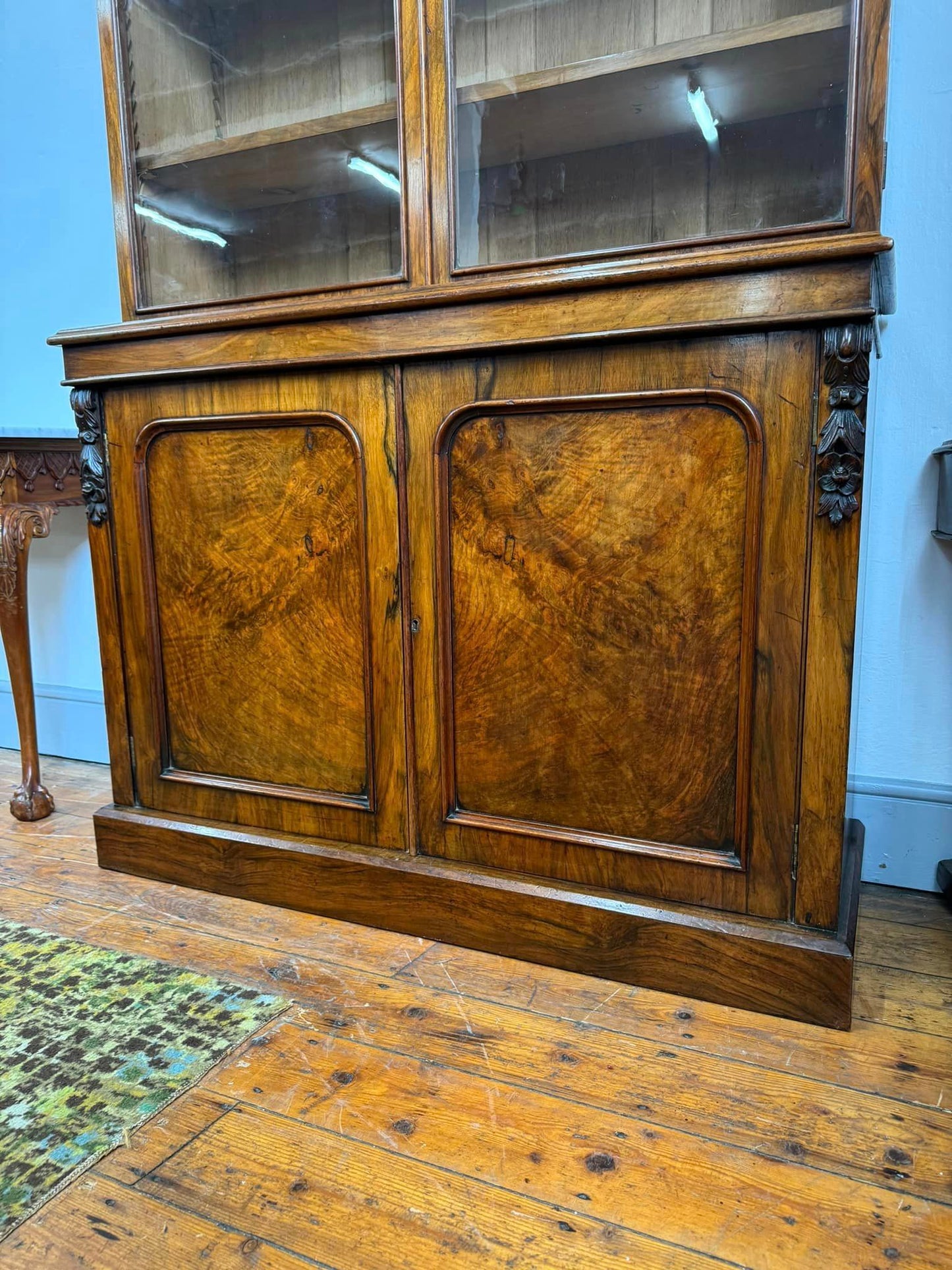 Victorian Walnut Libarary Bookcase