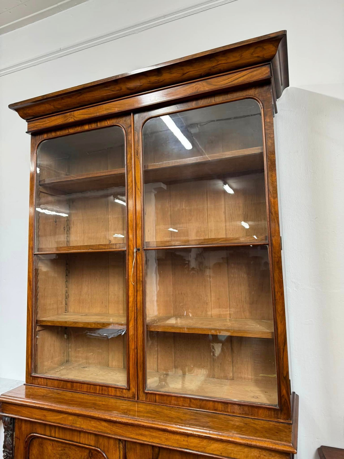 Victorian Walnut Libarary Bookcase