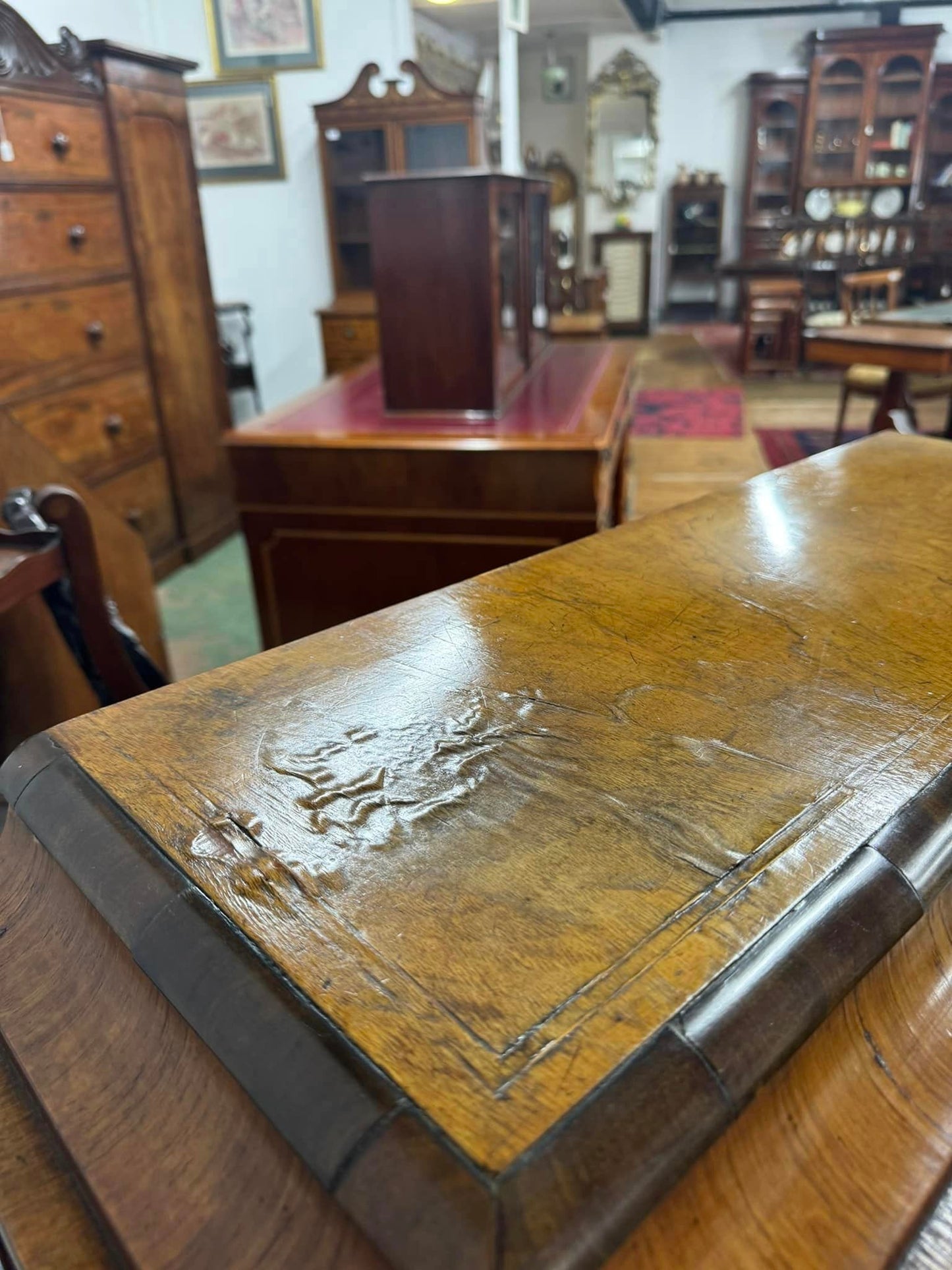 Victorian Inlaid Walnut Pier Cabinet