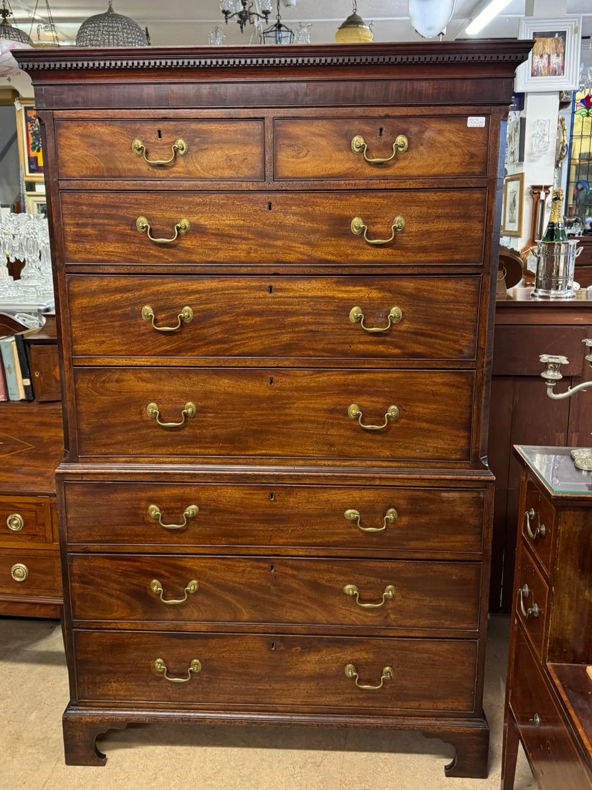 Antique Mahogany Chest on Chest
