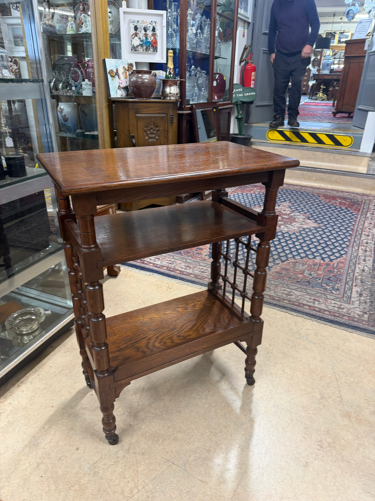 Art Deco Oak Side Table