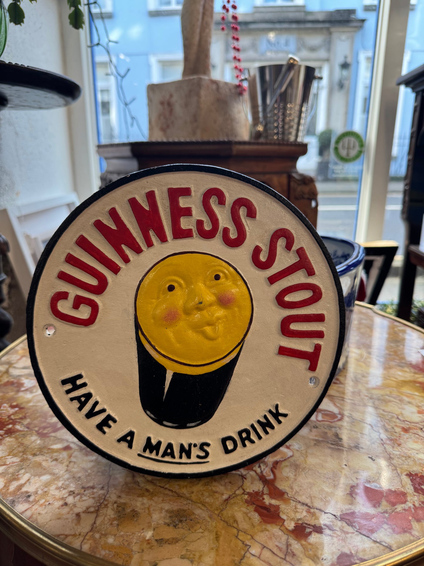 Heavy Cast Iron Guinness Stout Sign