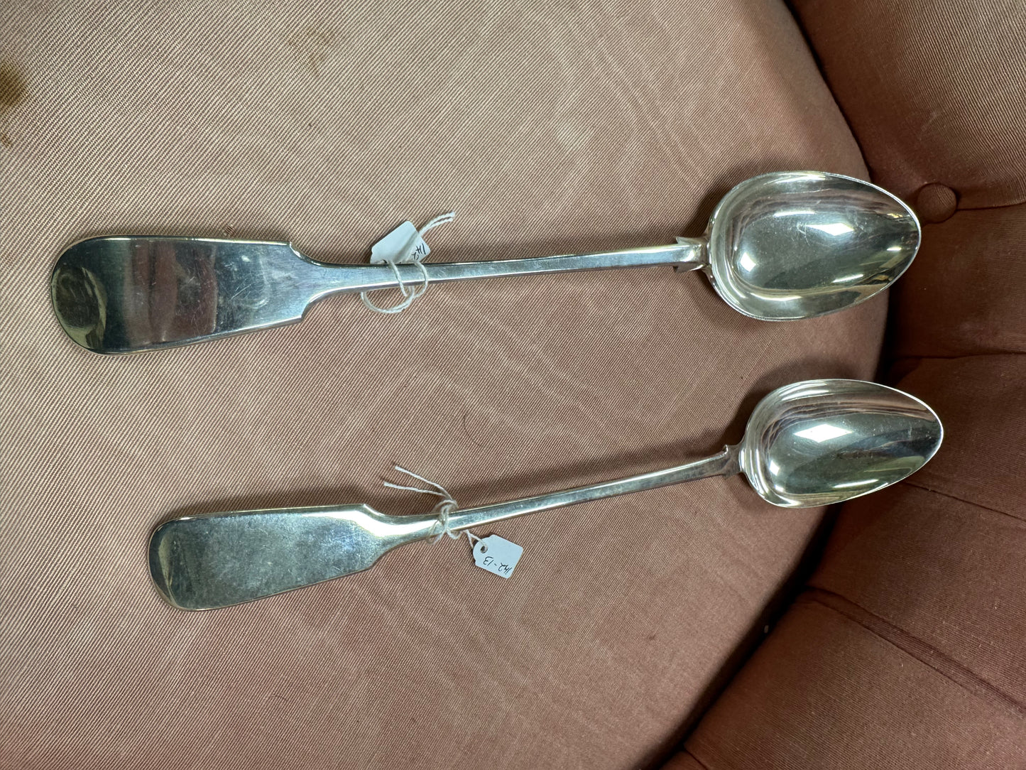 2 Large Victorian Serving Spoons