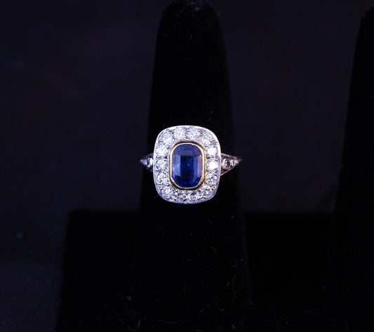 French Sapphire Ring