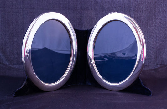 Silver Double Photo Frame