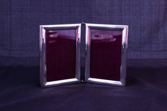 Silver Double Photo Frame