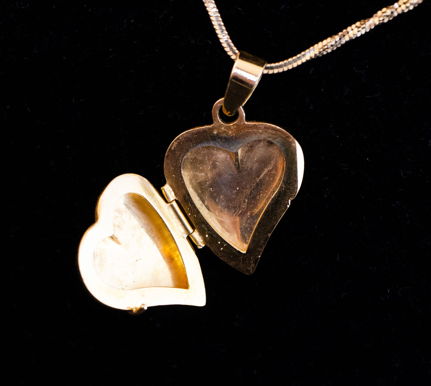 Gold Heart Locket Necklace