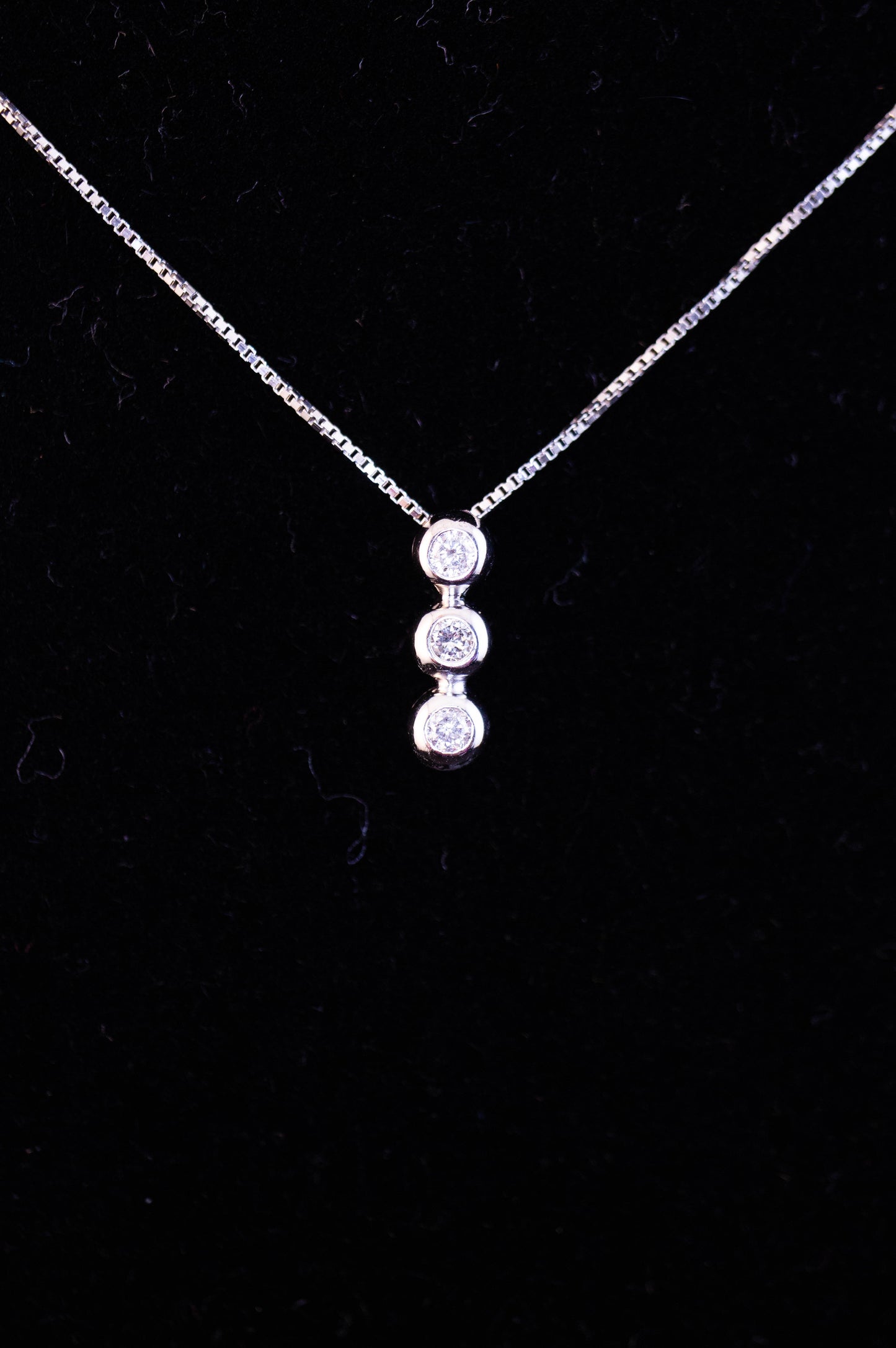 Dainty Gold and Diamond Necklace
