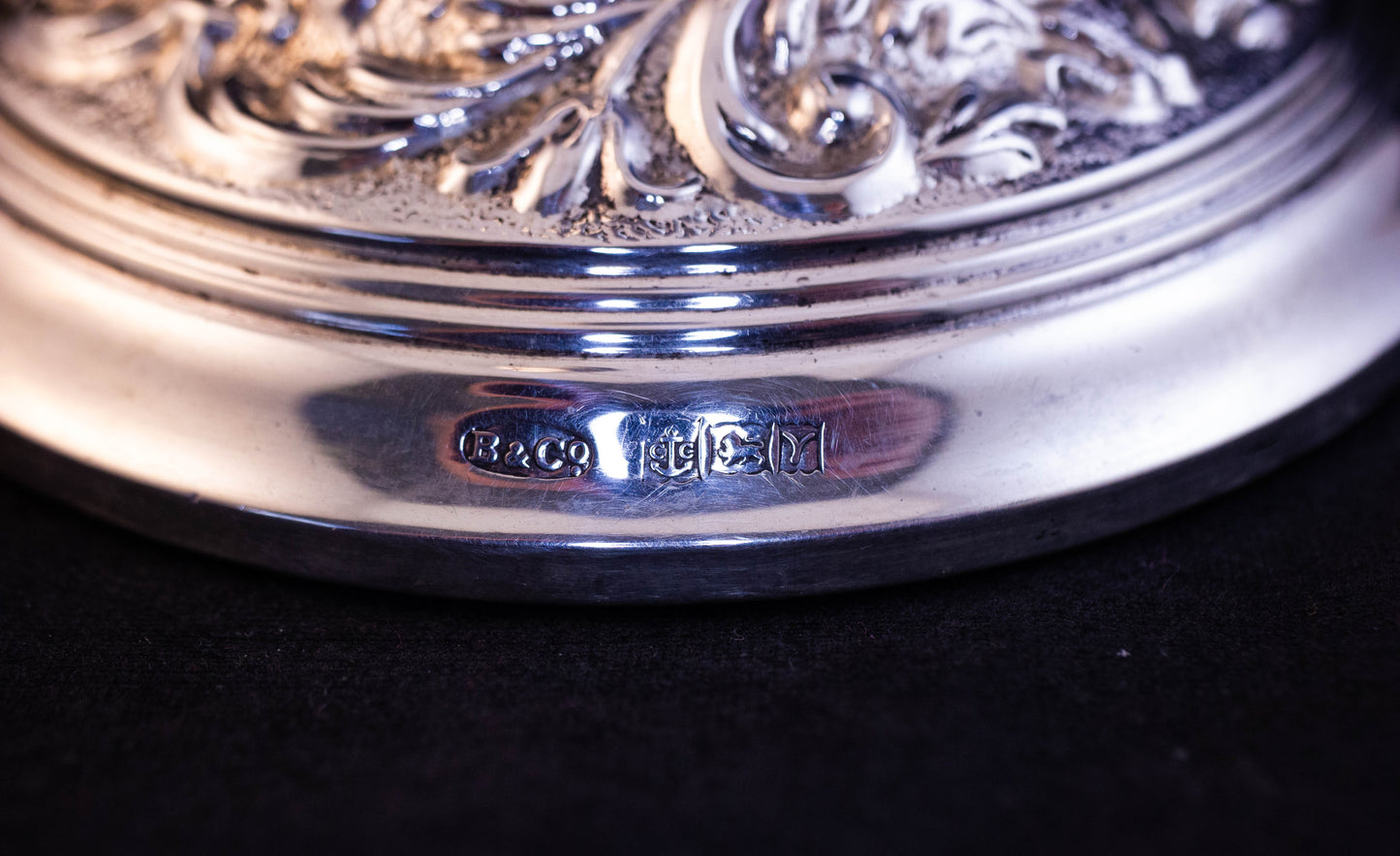 Ornate Silver Candlesticks