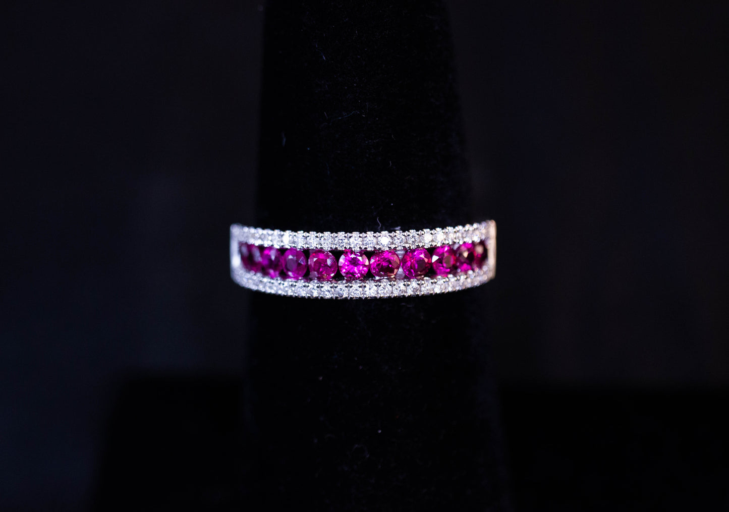 Diamond and Ruby Eternity Ring