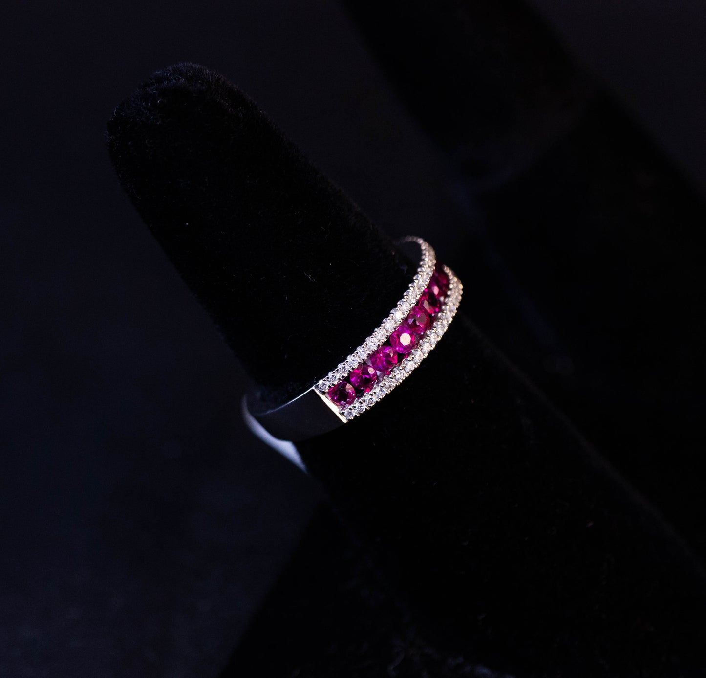 Diamond and Ruby Eternity Ring