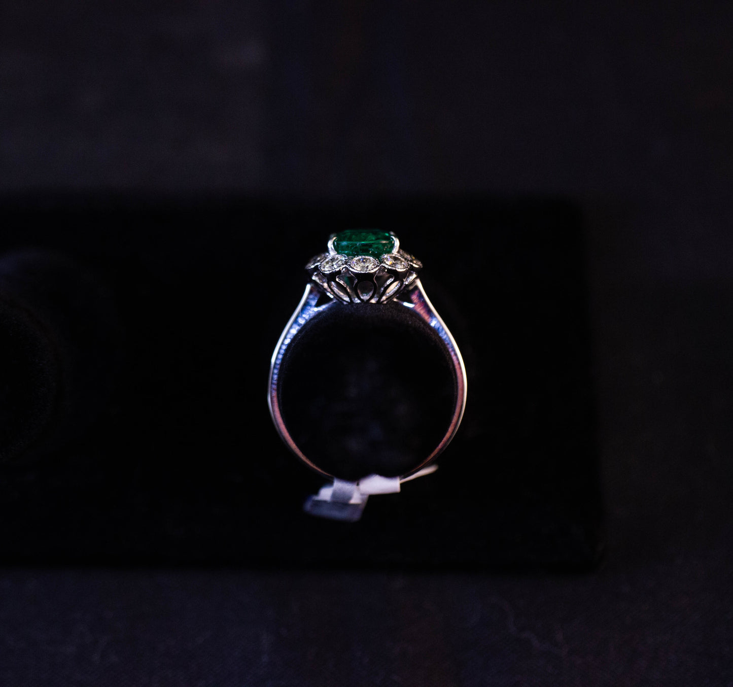 Emerald Cluster Ring