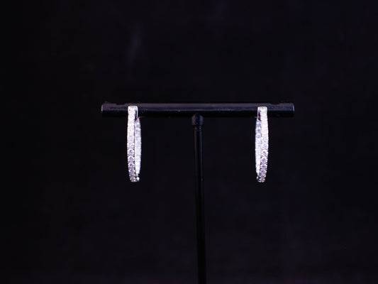 Diamond Hoop Earrings