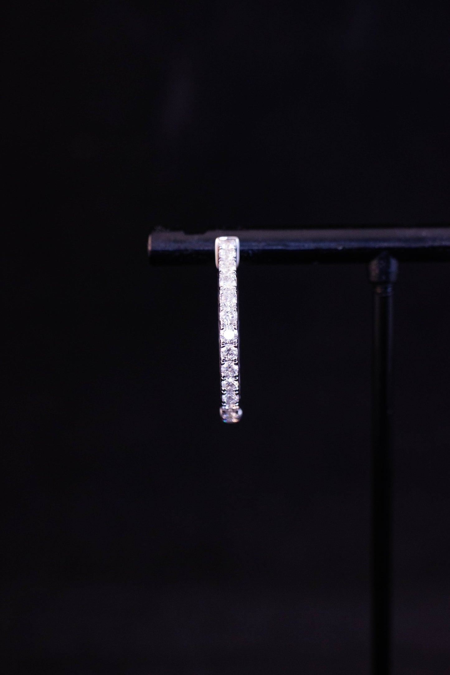 Diamond Hoop Earrings