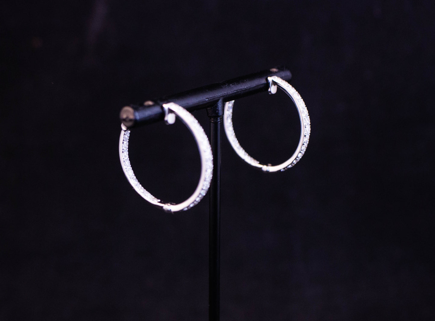 Diamond Hoop Earrings