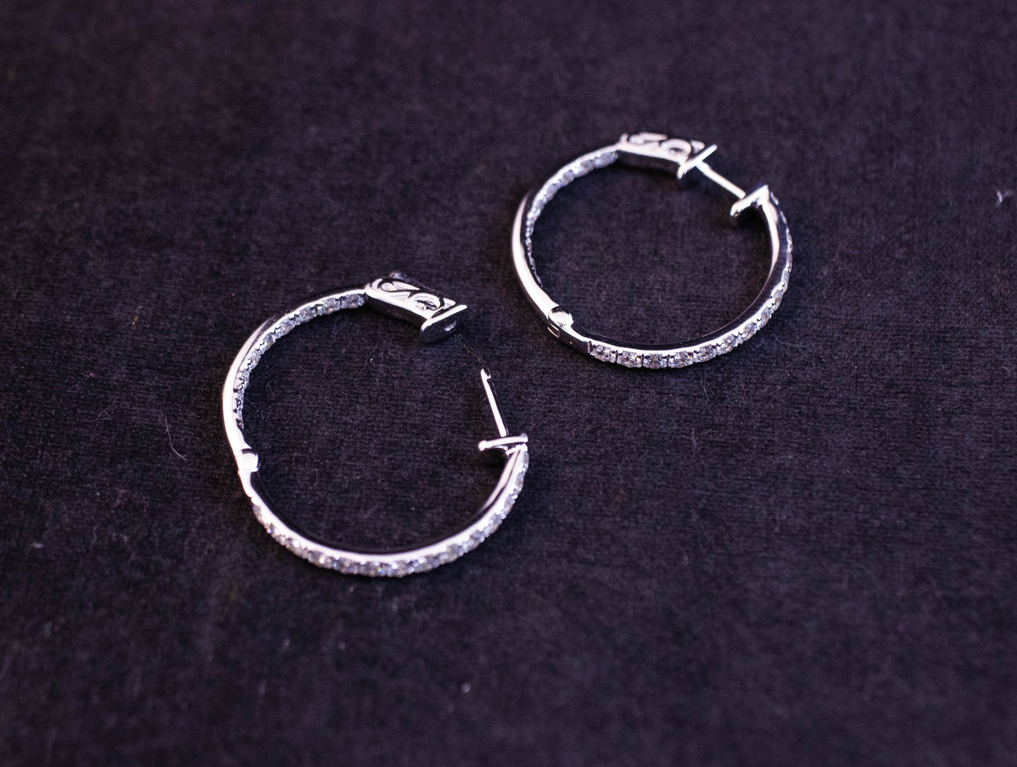 Diamond Hoop Earrings