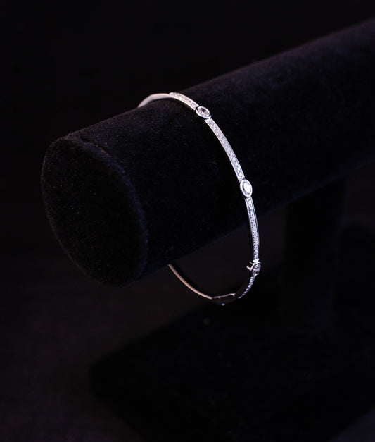 Gold and Diamond Bangle