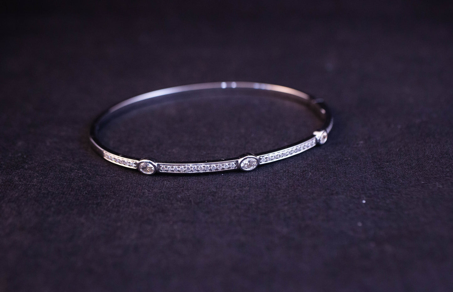 Gold and Diamond Bangle
