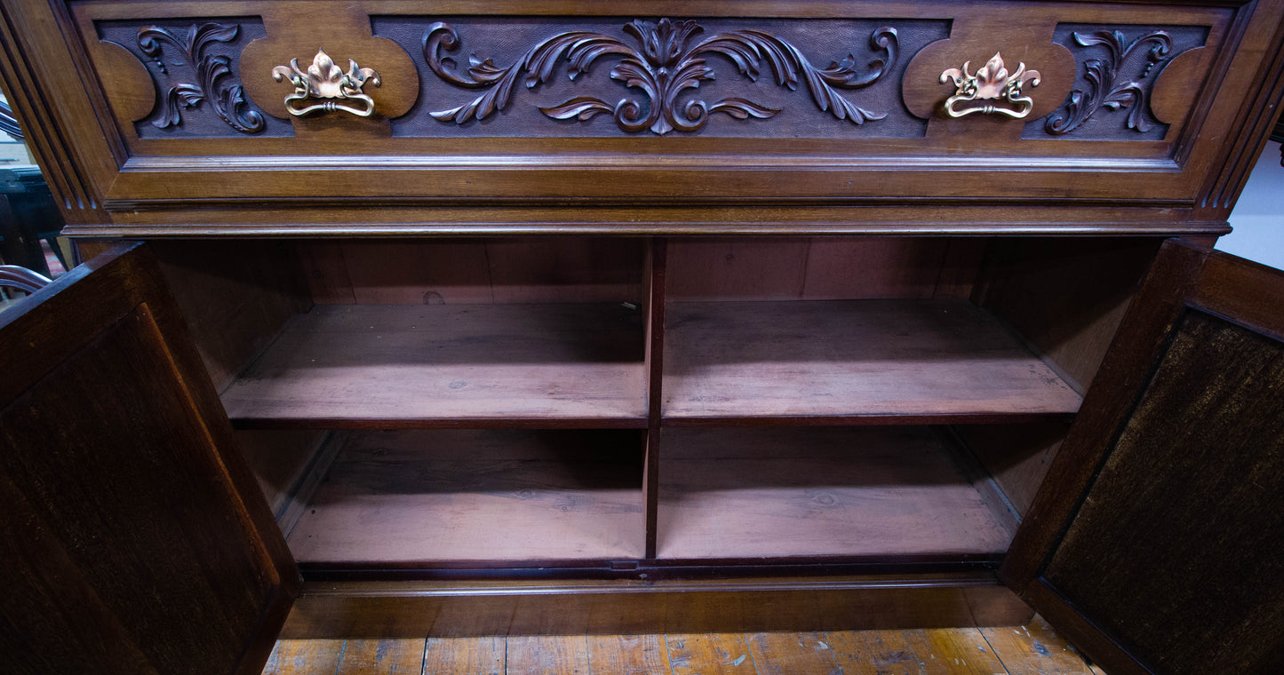 Mahogany Secretaire Bookcase