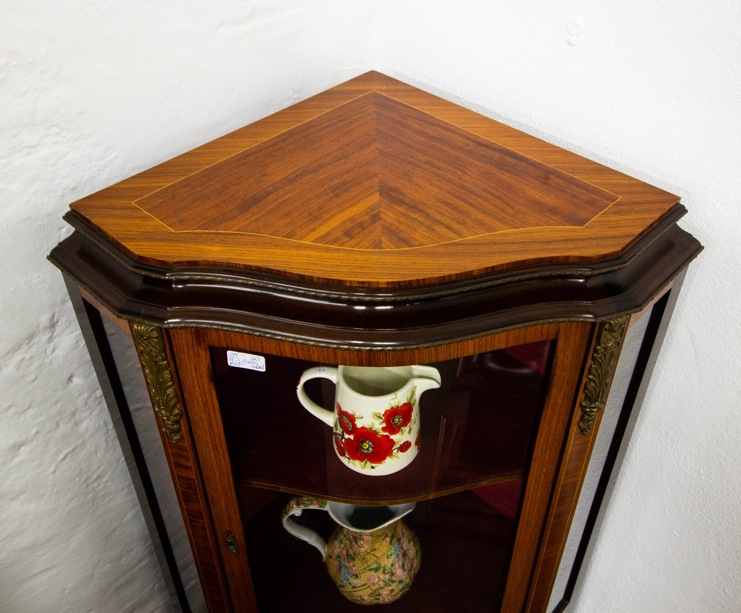 Pair of Shaped Corner Cabinets