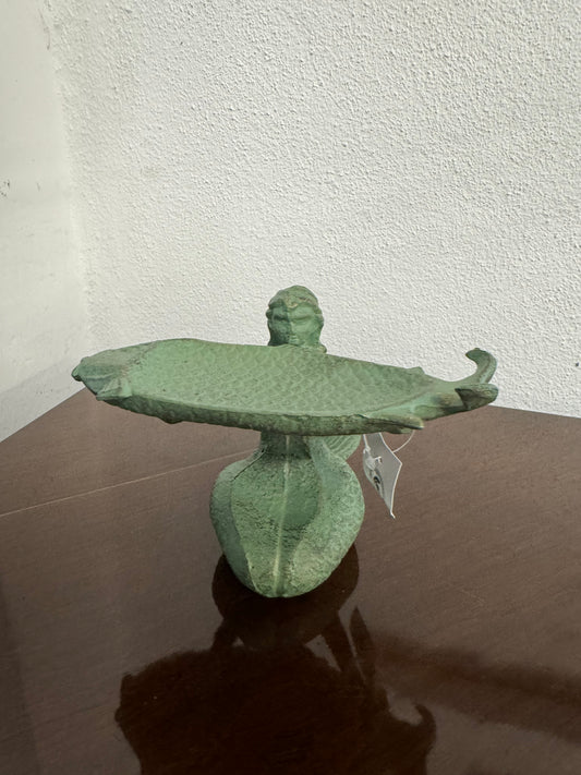 Bronzed Mermaid Birdbath