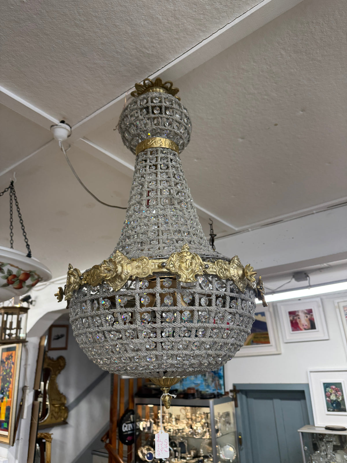 Ornate Medium French Basket Chandelier – Antiques Ireland