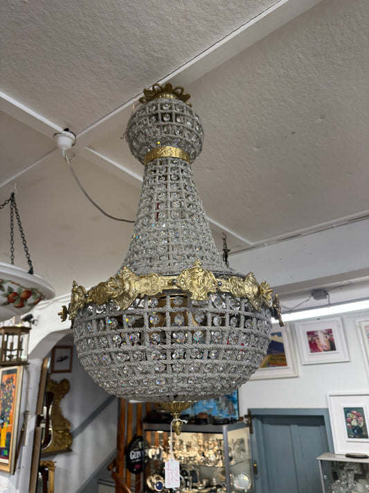 Ornate Medium French Basket Chandelier