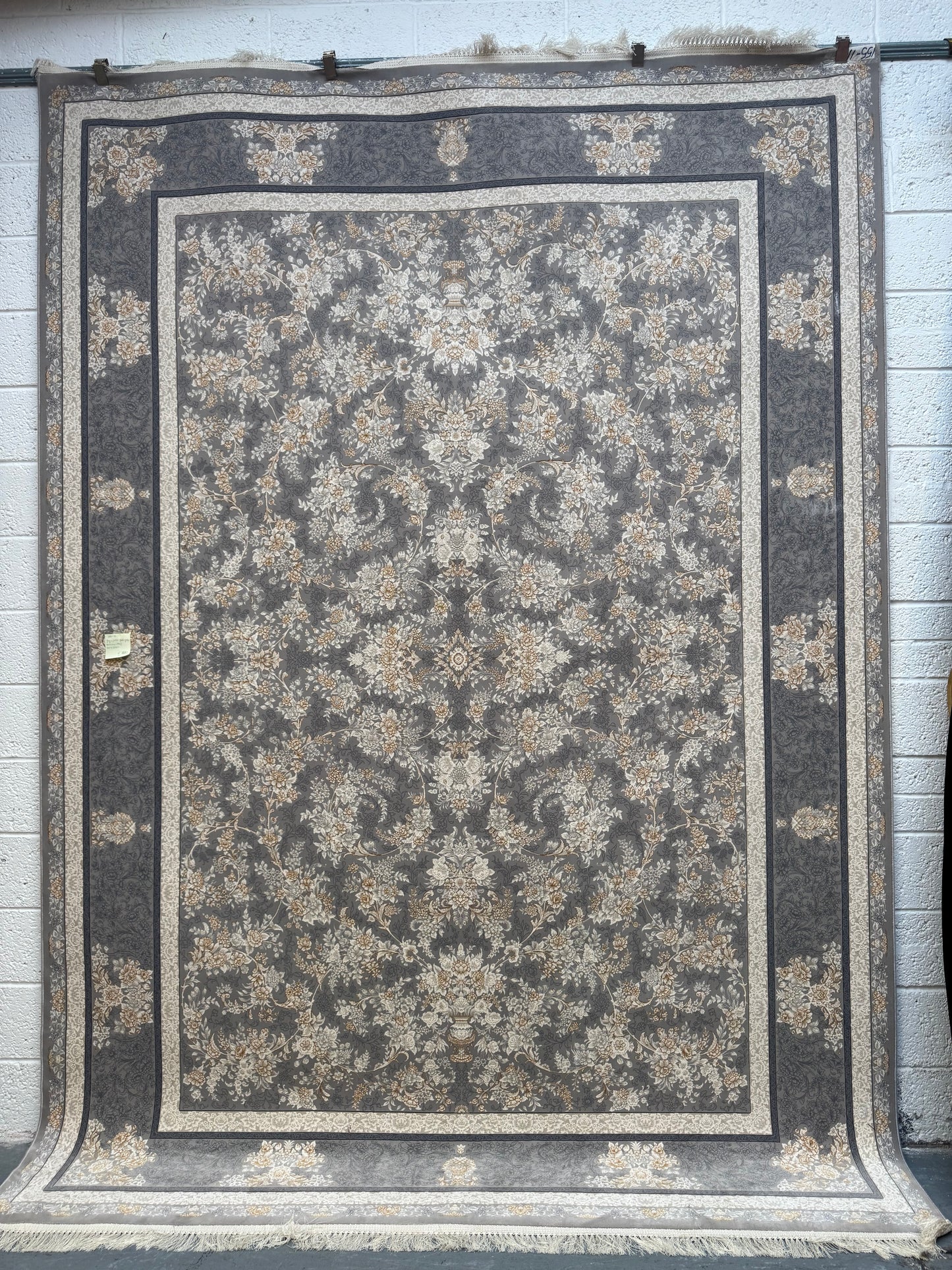 Embossed Persian Rug with Allover Design
