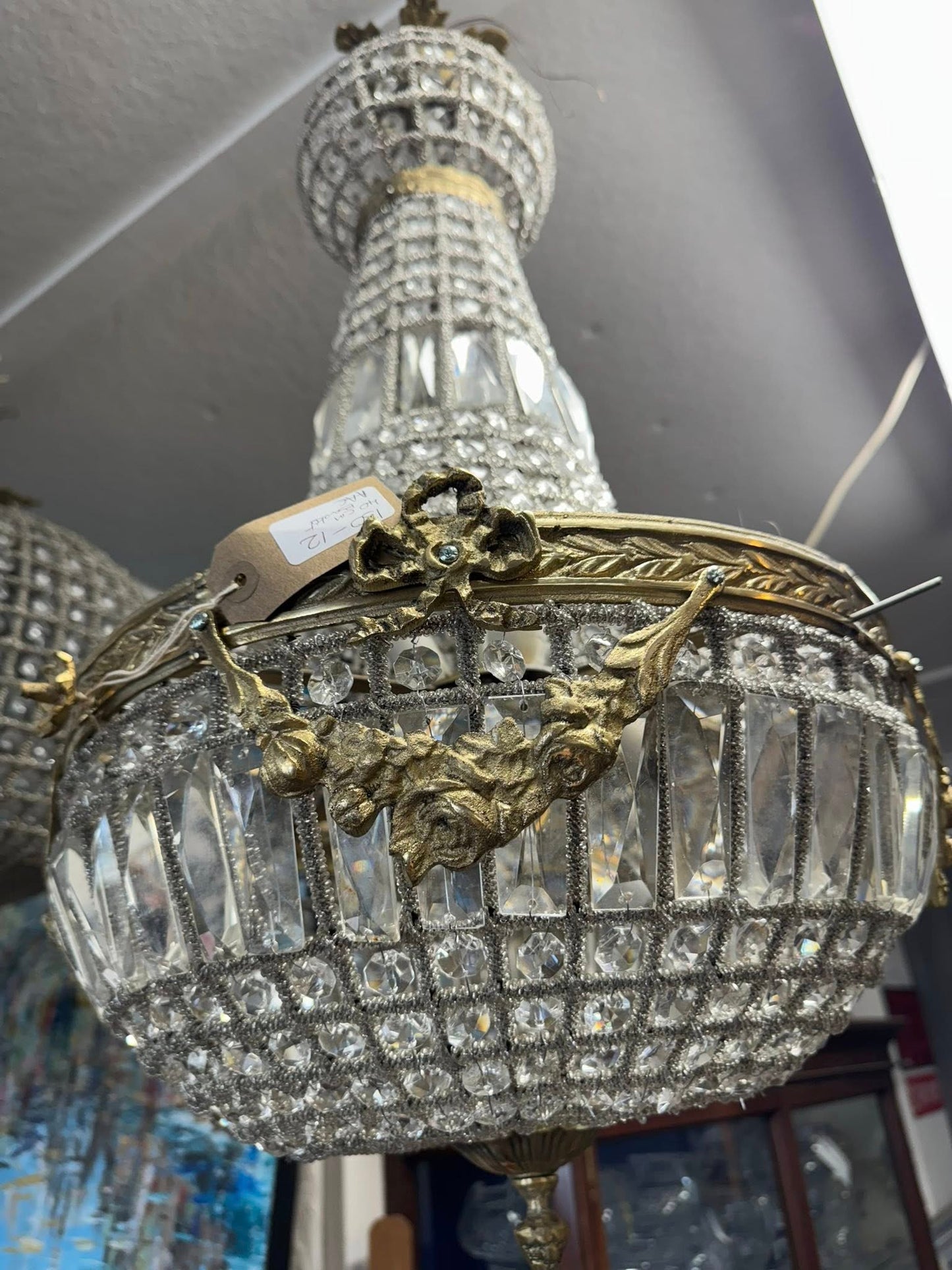 Ornate Medium French Basket Chandelier