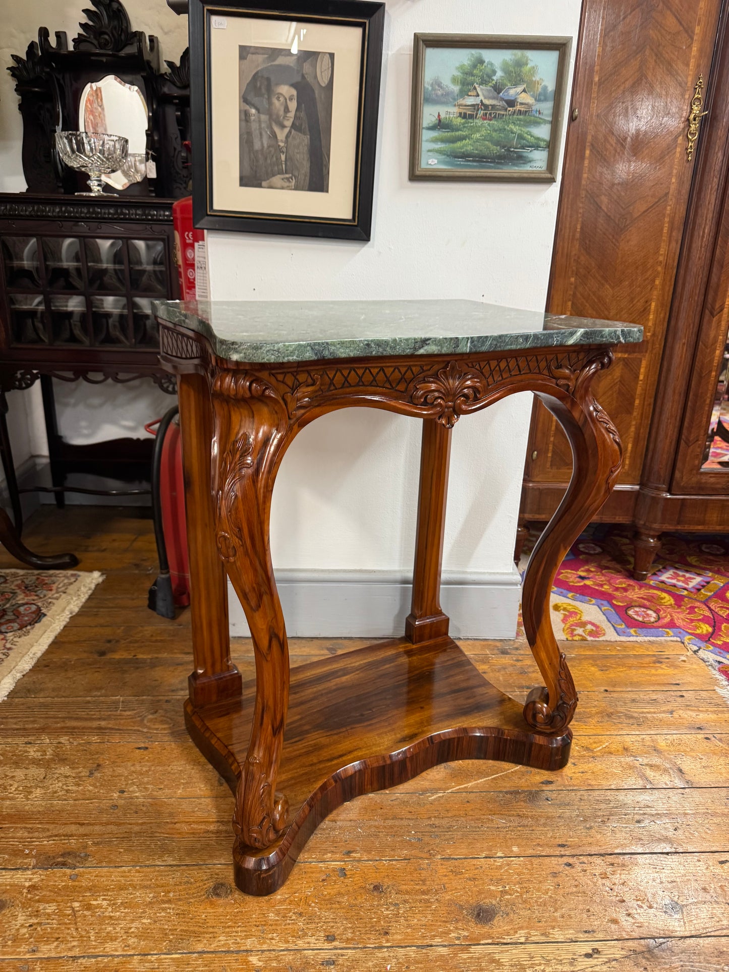 Early Victorian Rosewood Console Table