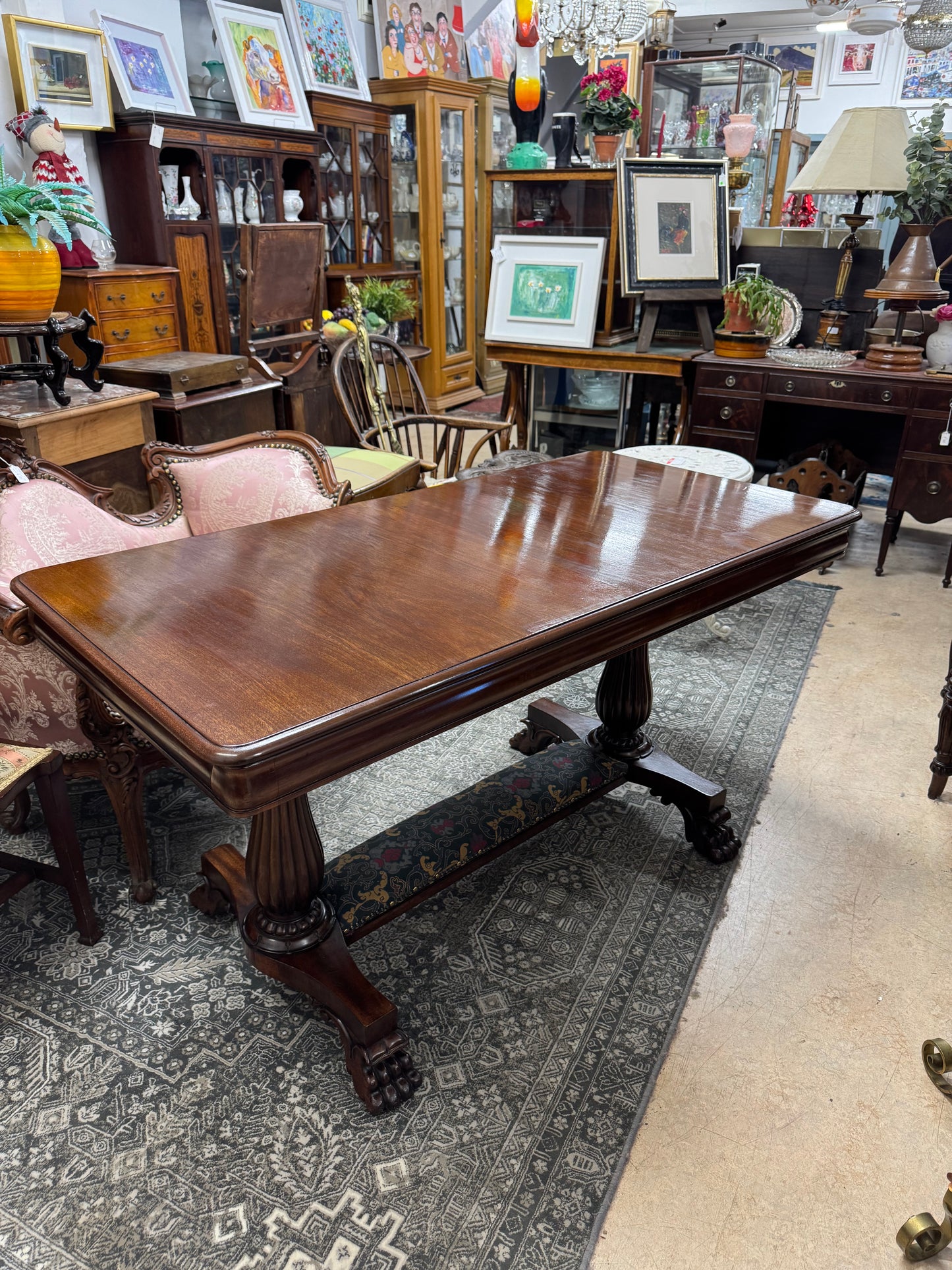 Early Victorian Library Table