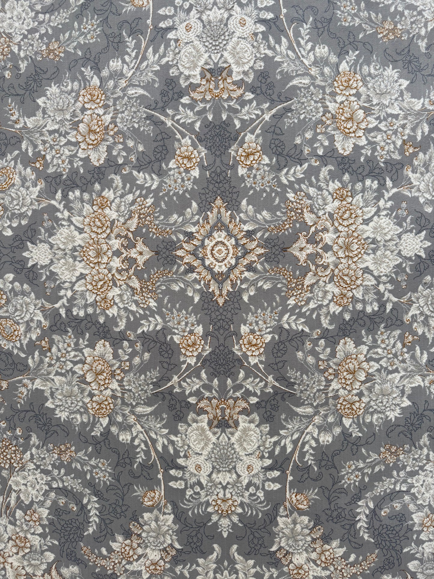 Embossed Persian Rug with Allover Design