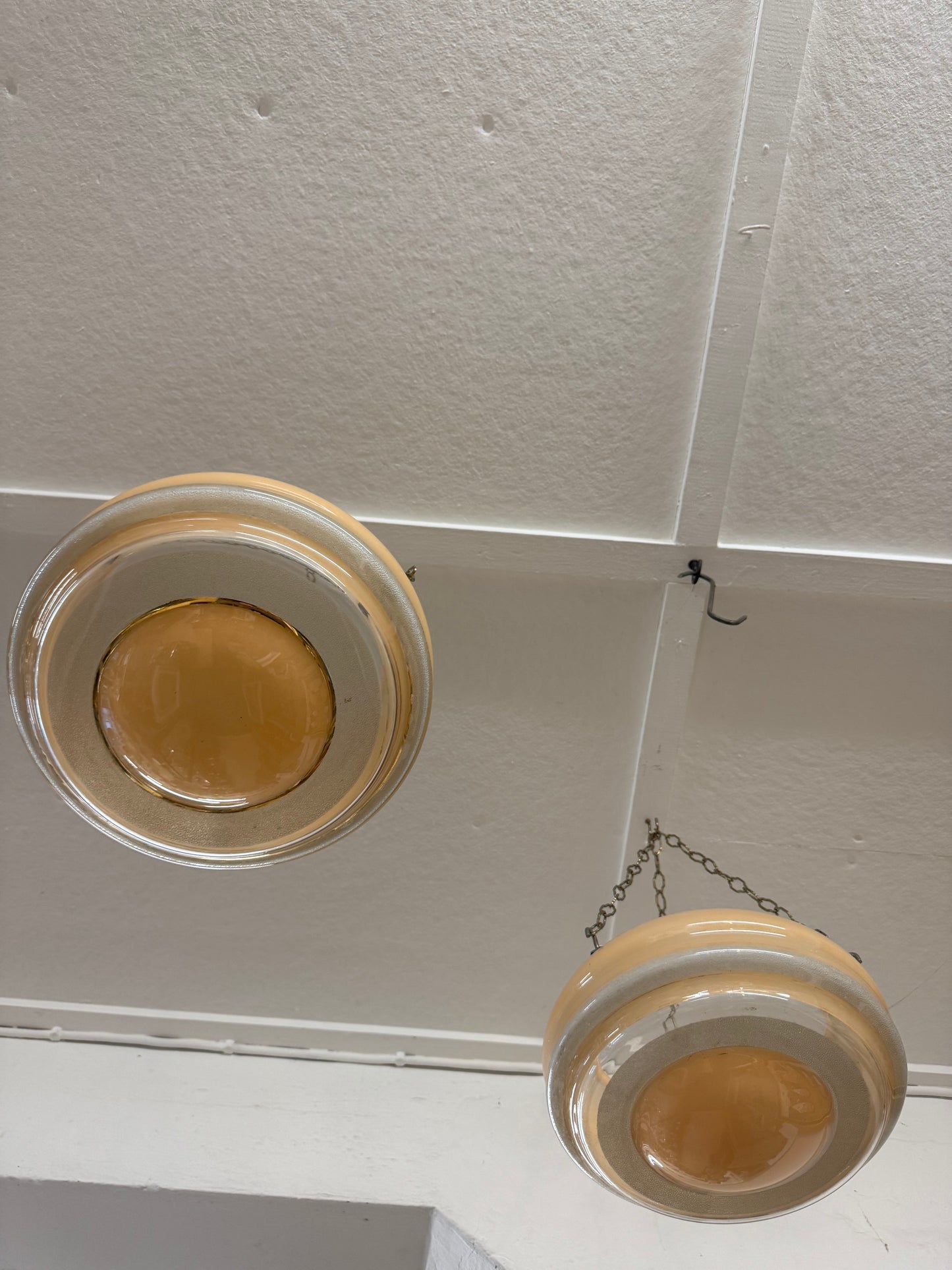 Rare Pair of 1930s Fly Catcher Lights