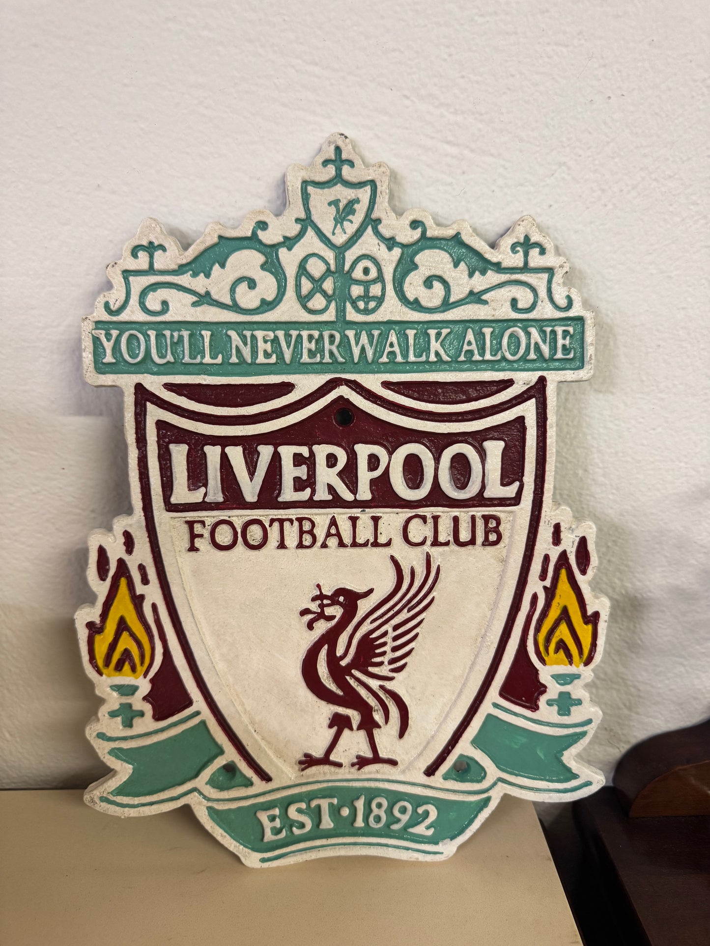 Large Cast Iron Liverpool Sign