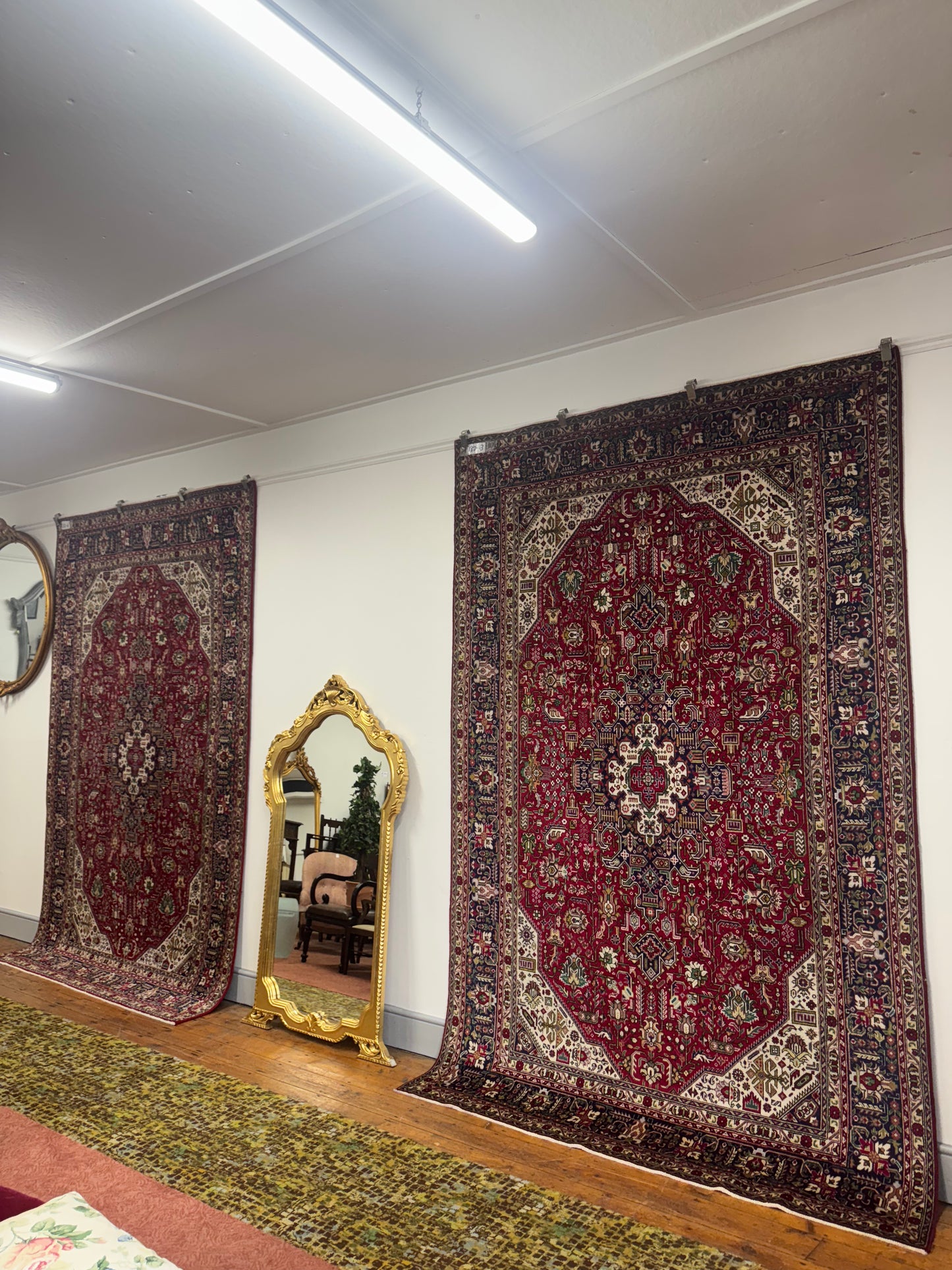 Rare Pair of Persian Tabriz Rugs