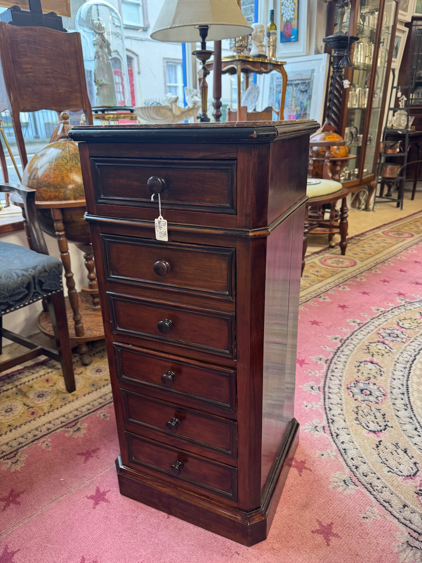 French Marble Top Chest