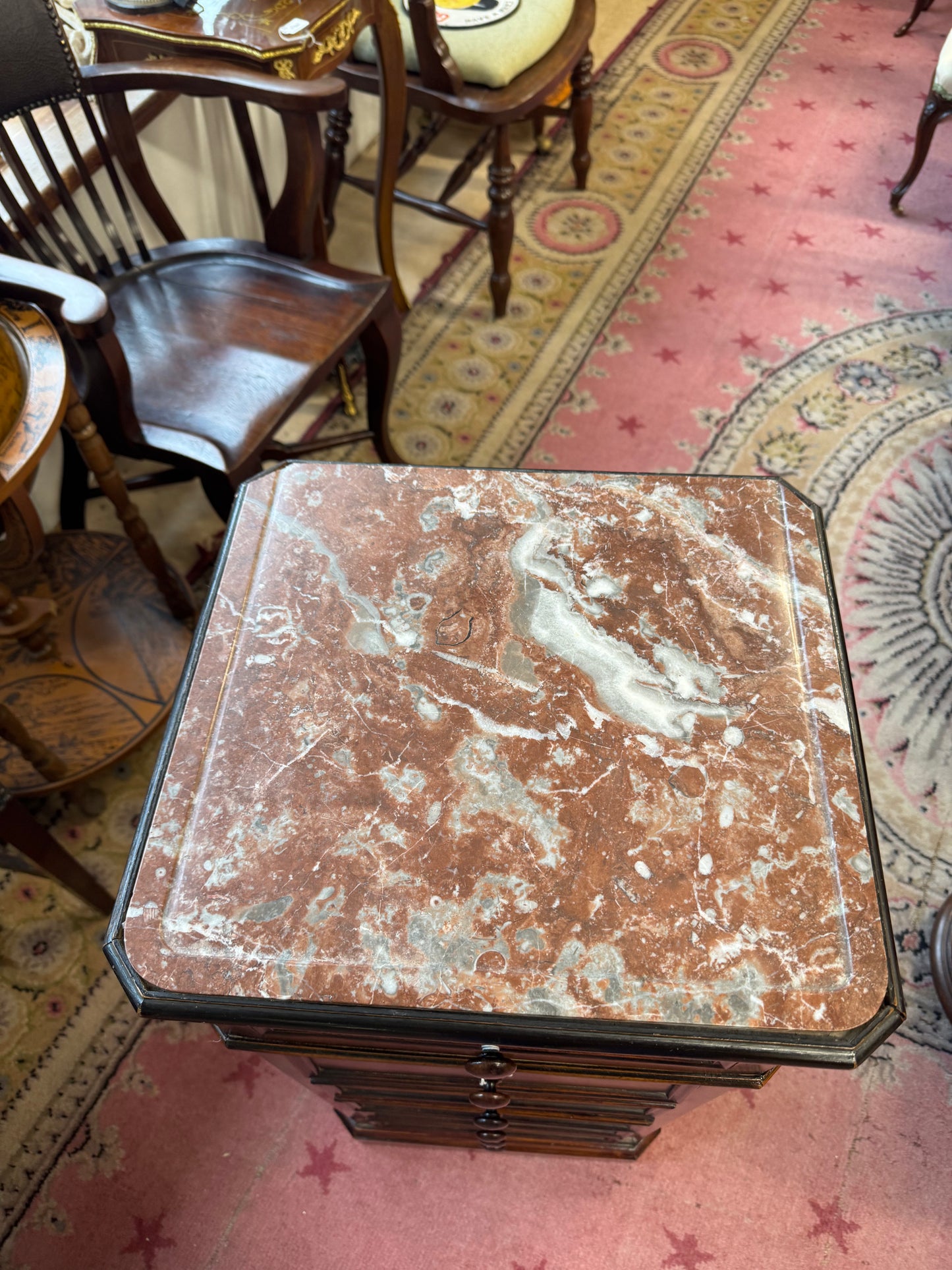 French Marble Top Chest