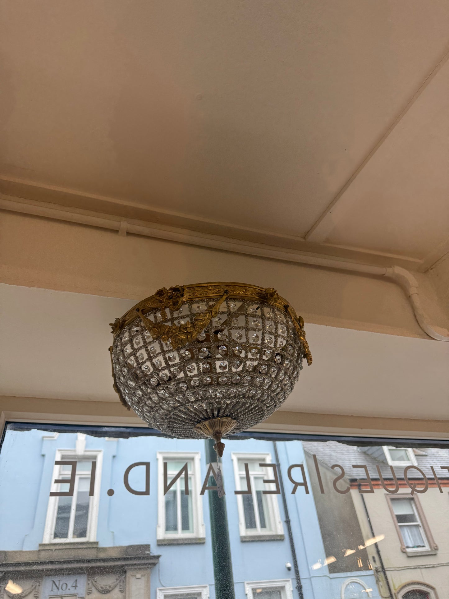 Medium French Basket Ceiling Light