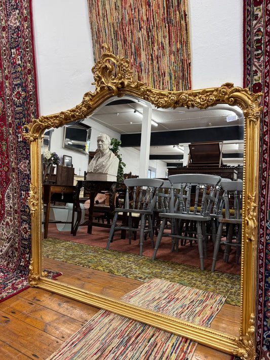 Large French Scroll Mirror
