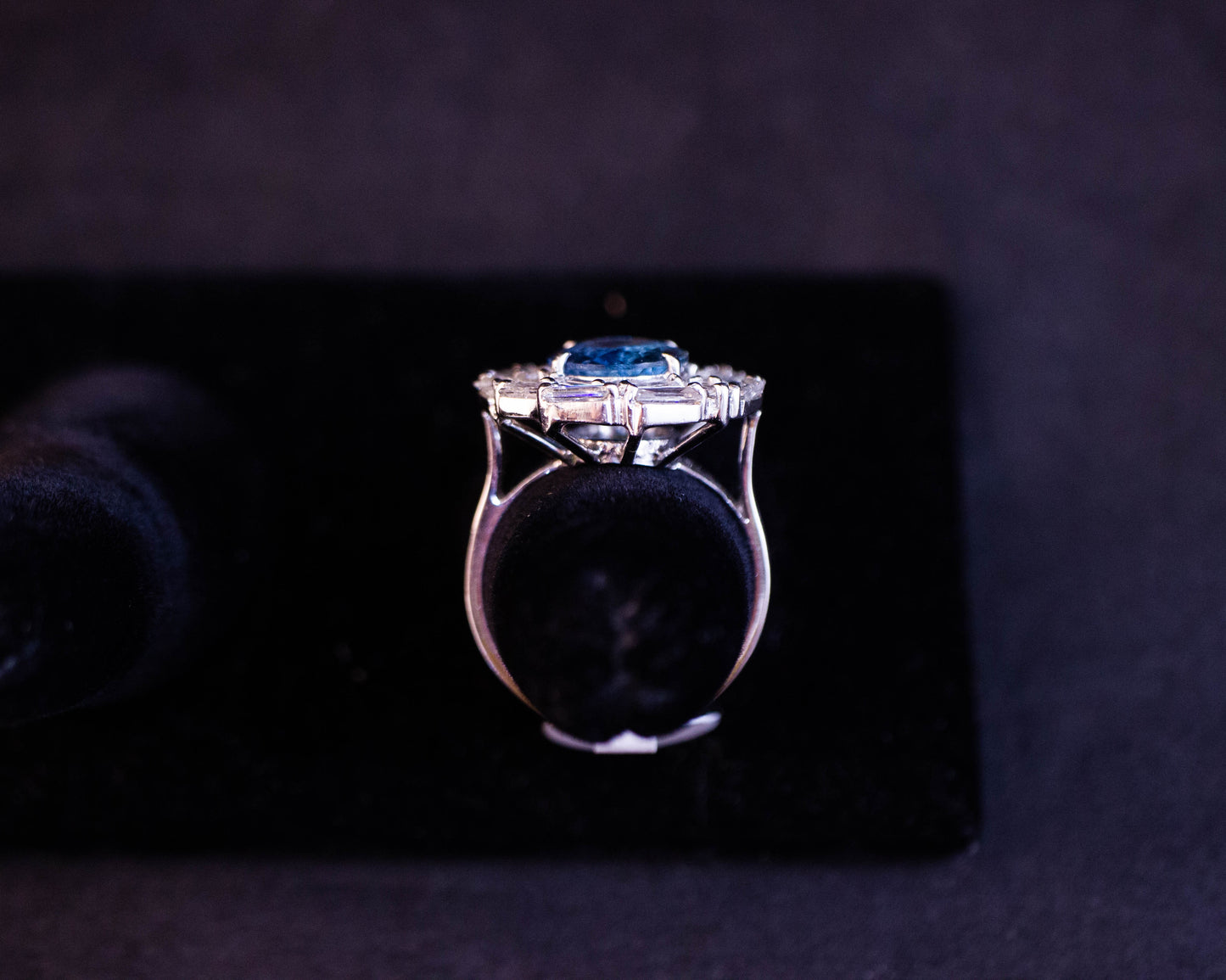 Aquamarine Diamond Dress Ring