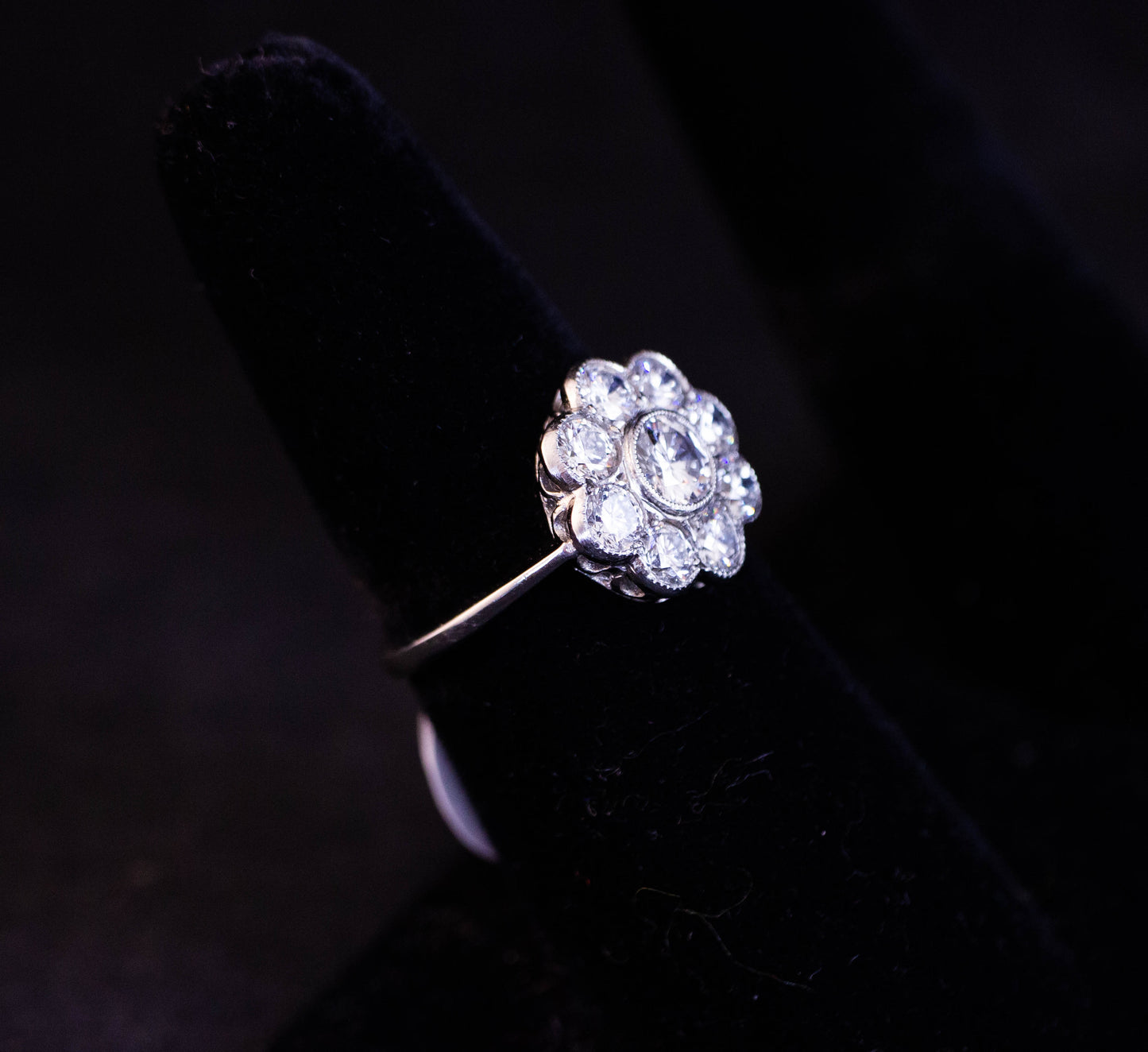 Diamond Daisy Ring