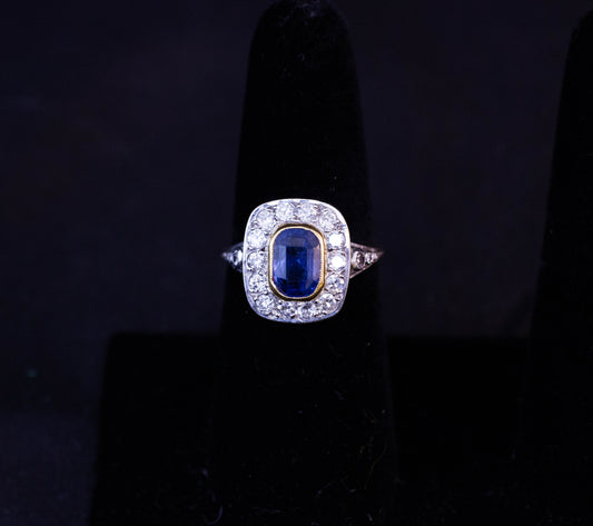 French Sapphire Ring