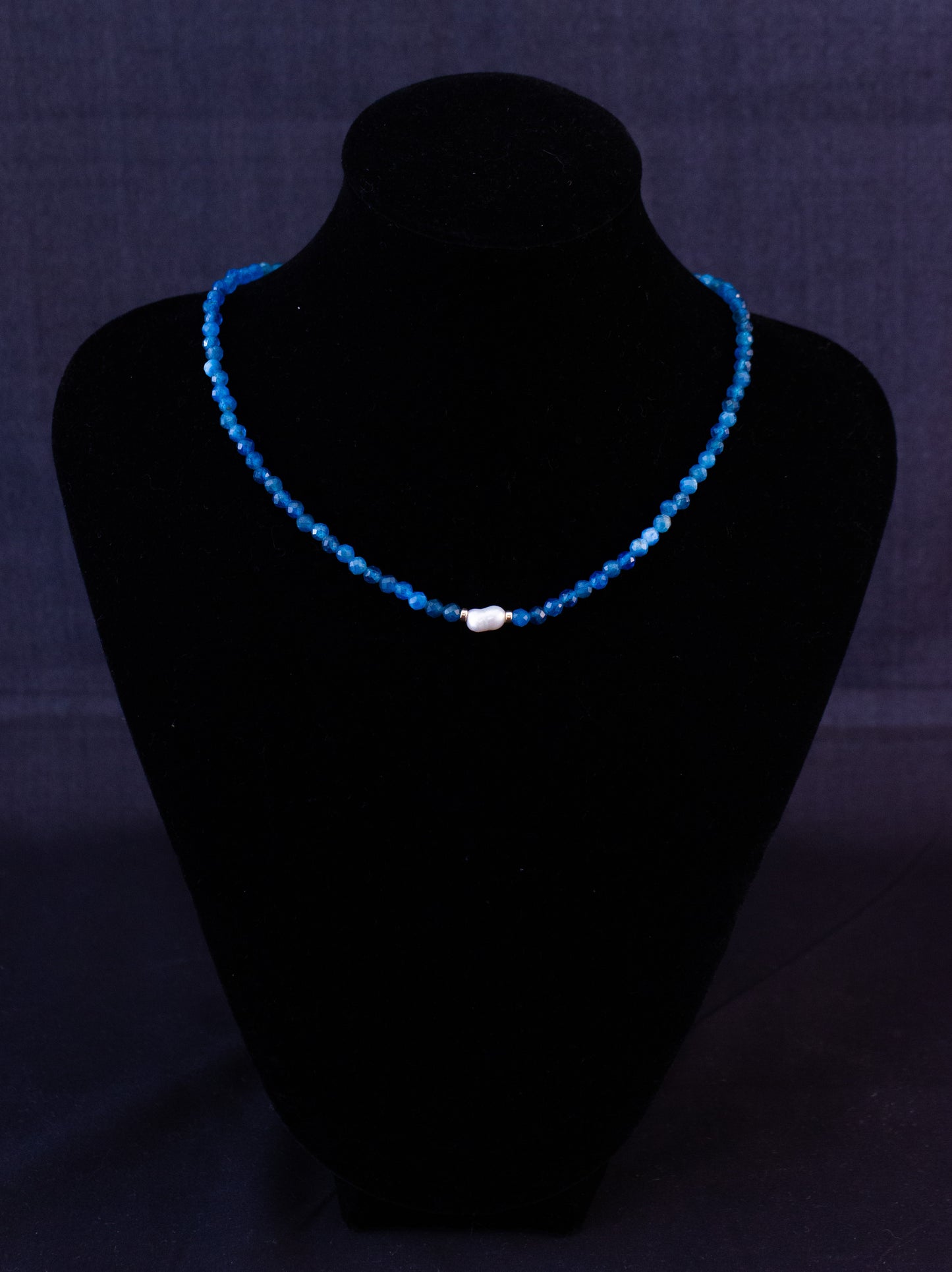 Blue Apatite Necklace