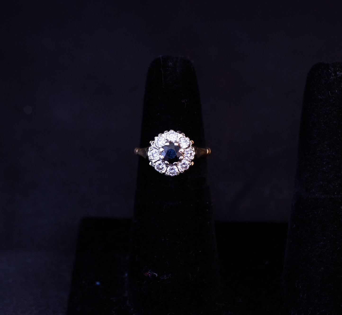 Sapphire Cluster Ring