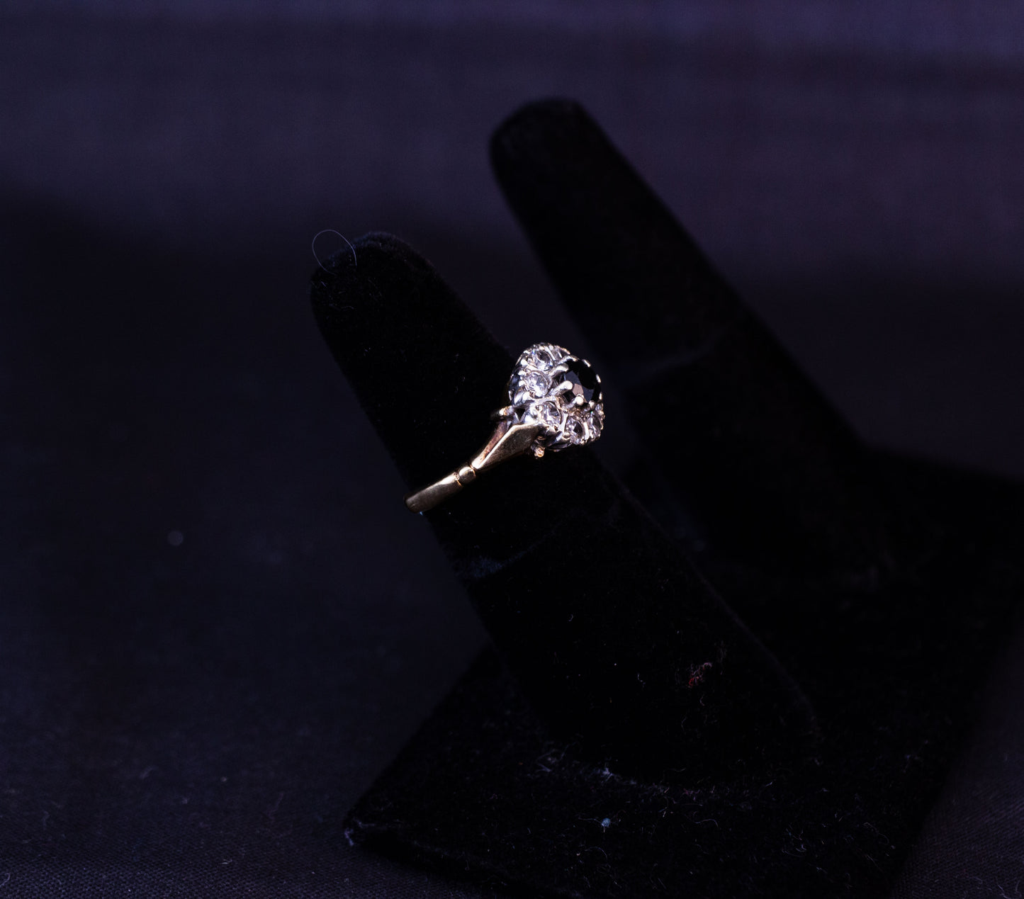 Sapphire Cluster Ring