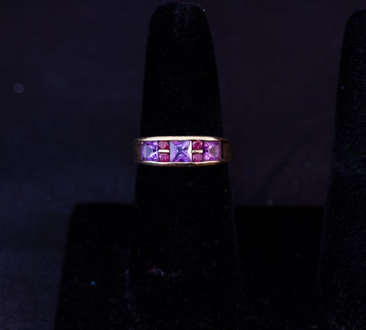 Amethyst Ruby Ring
