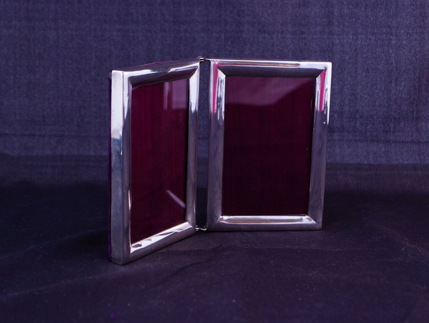 Silver Double Photo Frame