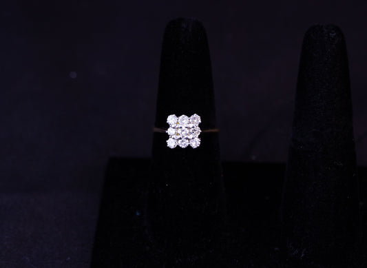 Square Diamond Ring